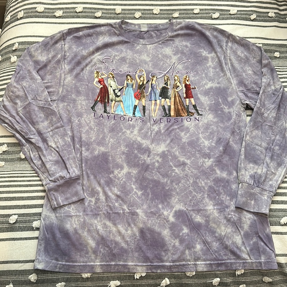 Taylor Swift SPEAK NOW TAYLOR’S VERSION Eras Tour Long Sleeve Tee Tie-Dye Shirt